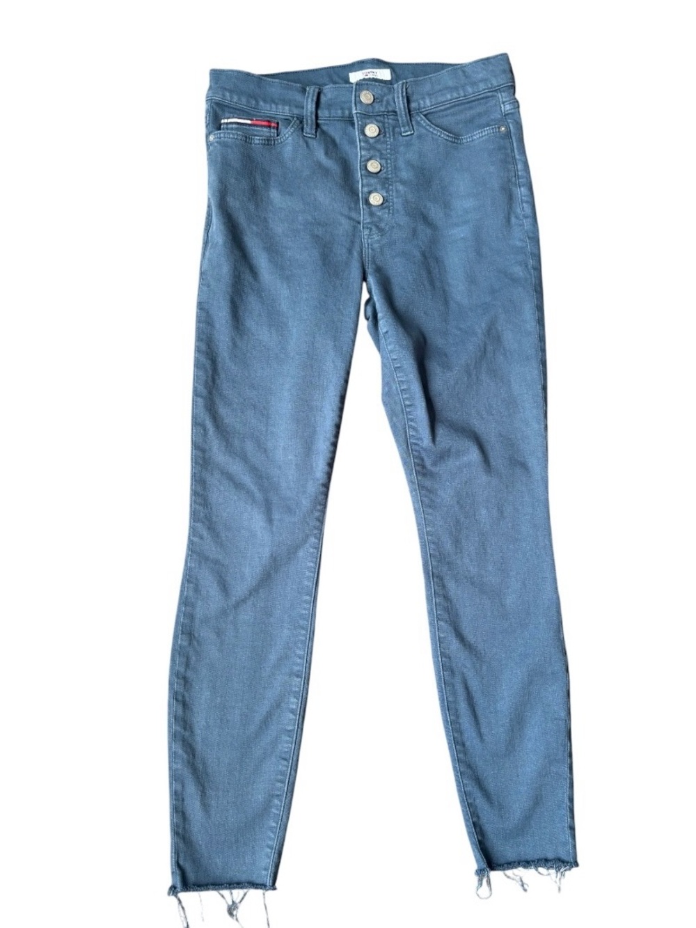 Tommy Hilfiger Blue Skinny Button-Fly Jeans